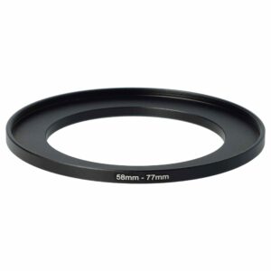 Adaptador Step-Up Ring 58 mm para 77 mm para Objetivas de Câmara - vhbw