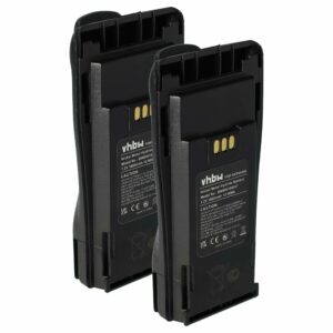 Bateria vhbw 2x compatível Motorola CP040, CP200d, DP1400 - 1800 mAh 7.2 V NiMH