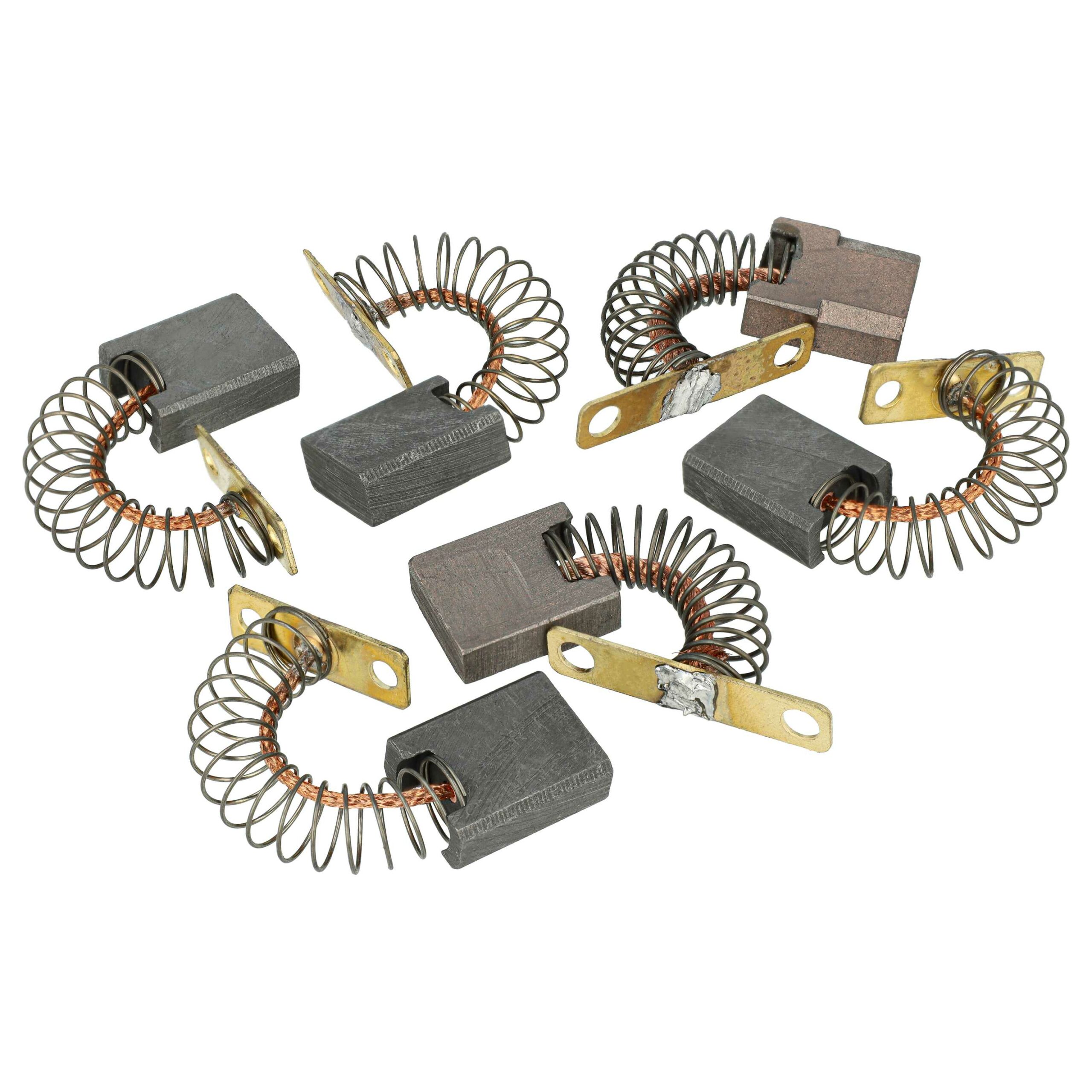 6x Escovas de Carvão vhbw Compatíveis com Kärcher 6.610-091.0 - 9 x 19 x 24 mm