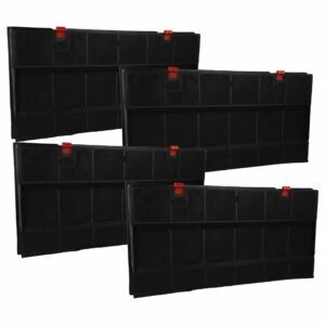 4x Filtro de Carvão Ativado Compatível com AEG CHF150/1, DKF24 para Cooktop Bosch - 43 x 21.7 x 3.3 cm