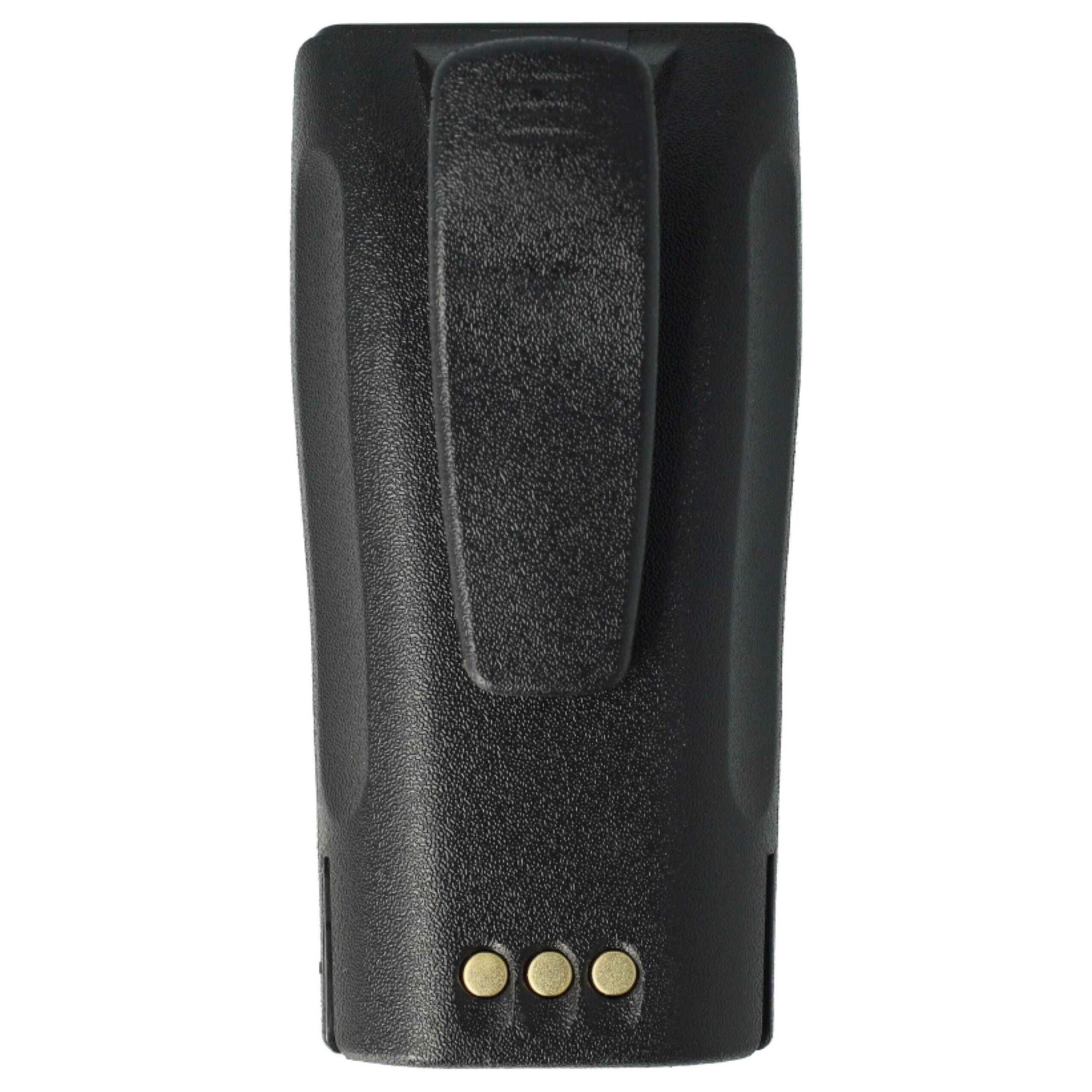 Bateria vhbw 5x para Motorola NNTN4497, NNTN4496, NNTN4496AR, MNN4254AR - 2500 mAh 7.2 V NiMH com Clip - Image 4