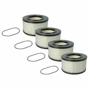 4x Filtro de Substituição vhbw para Aspirador Mirka e Flex 445.126, Classe H-Amianto