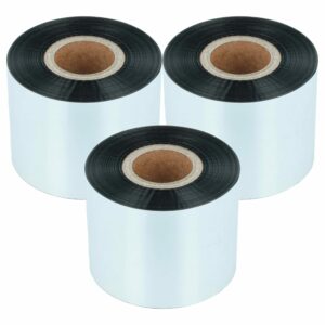 Pack 3x Fita Térmica Transfer para Godex, Printronix, TSC, Valentin e outras - 50 mm x 300 m, Wax Resin