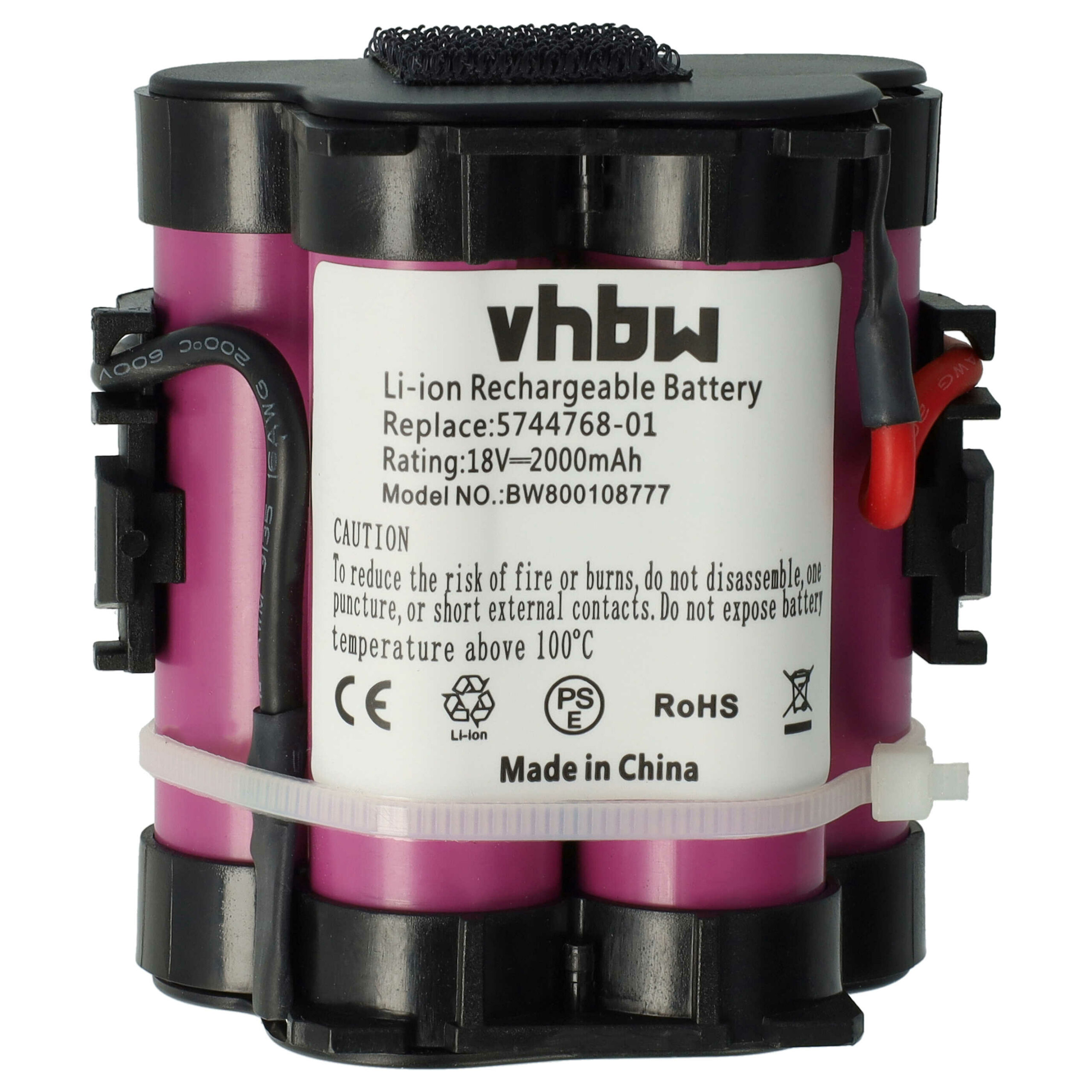 Bateria vhbw 18V 2000 mAh Li-Ion para Gardena R40Li, Husqvarna Automower, Flymo 1200R