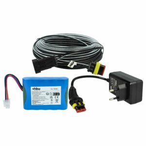 Bateria e Carregador vhbw 3000mAh para Gardena R40Li, Sileno City, Husqvarna Automower