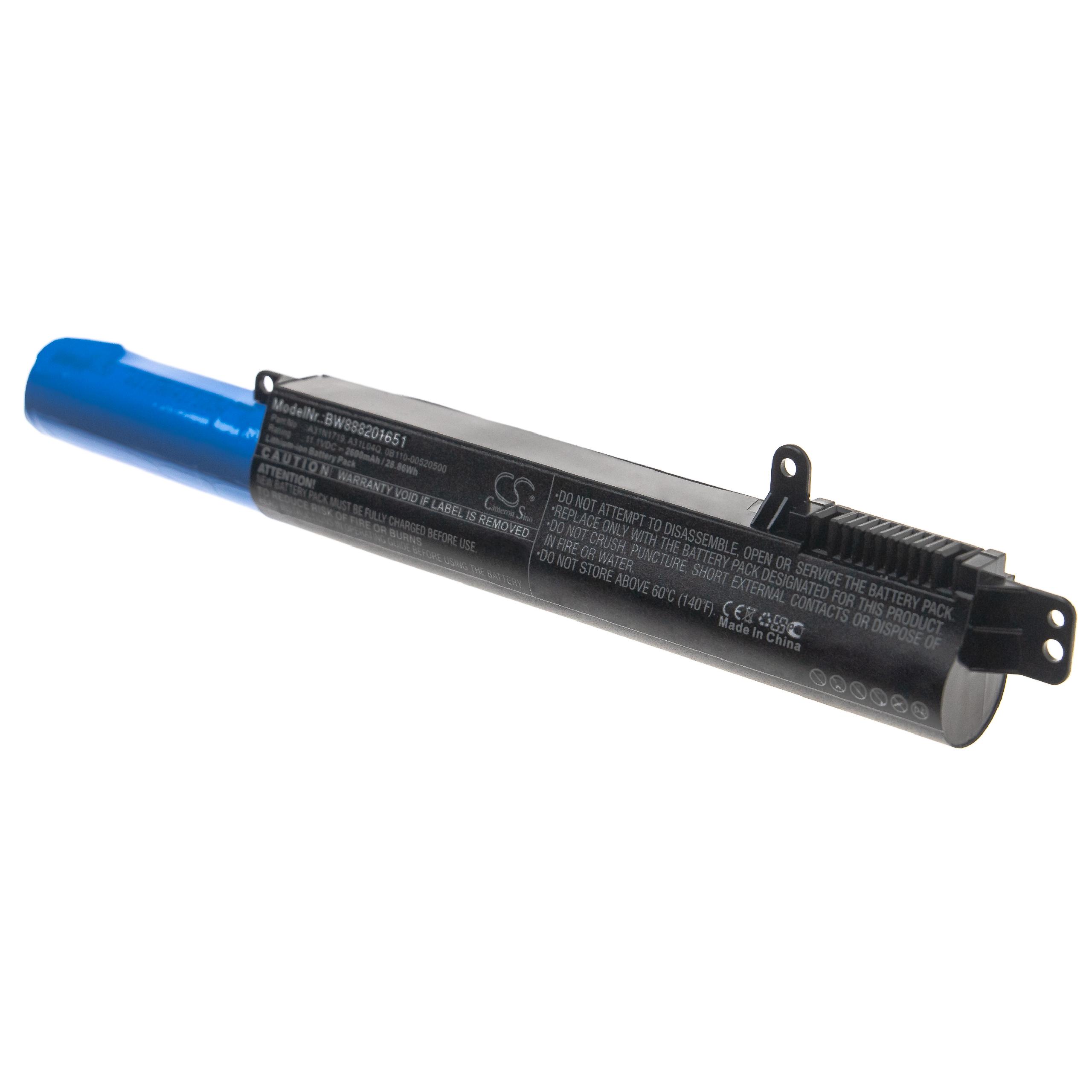 Bateria para Notebook Asus compatível com 0B110-00520200, 0B110-00520500, A31L04Q, A31N1719 - 2600 mAh 11.1 V Li-Ion - Image 2