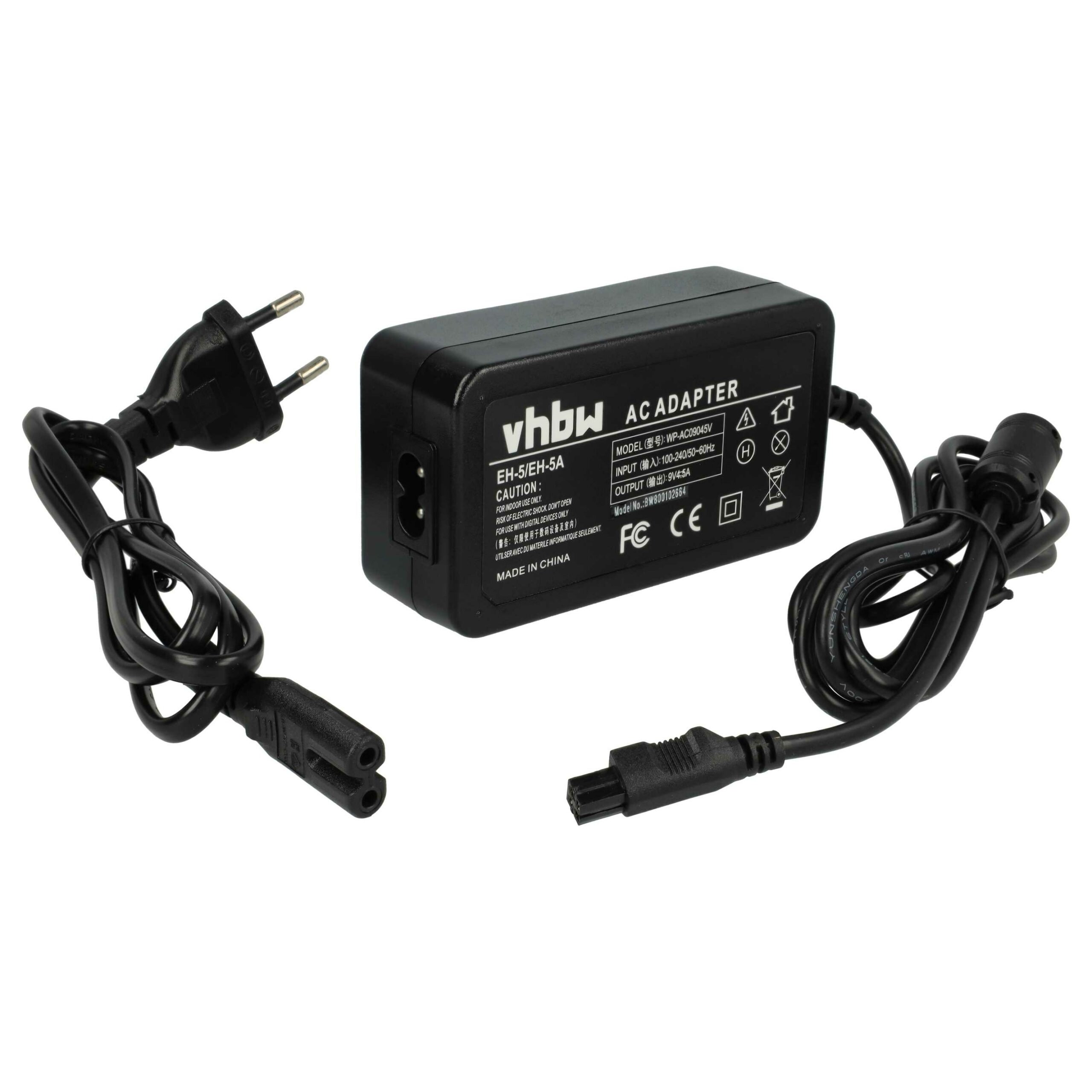Carregador para Câmara Nikon substitui EH-5 EH-5a - 9V 4.5A 2m vhbw