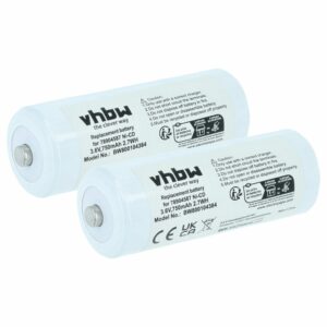 Bateria de Substituição vhbw 2x para Welch Allyn 78904587 - 750 mAh 3.6 V NiCd