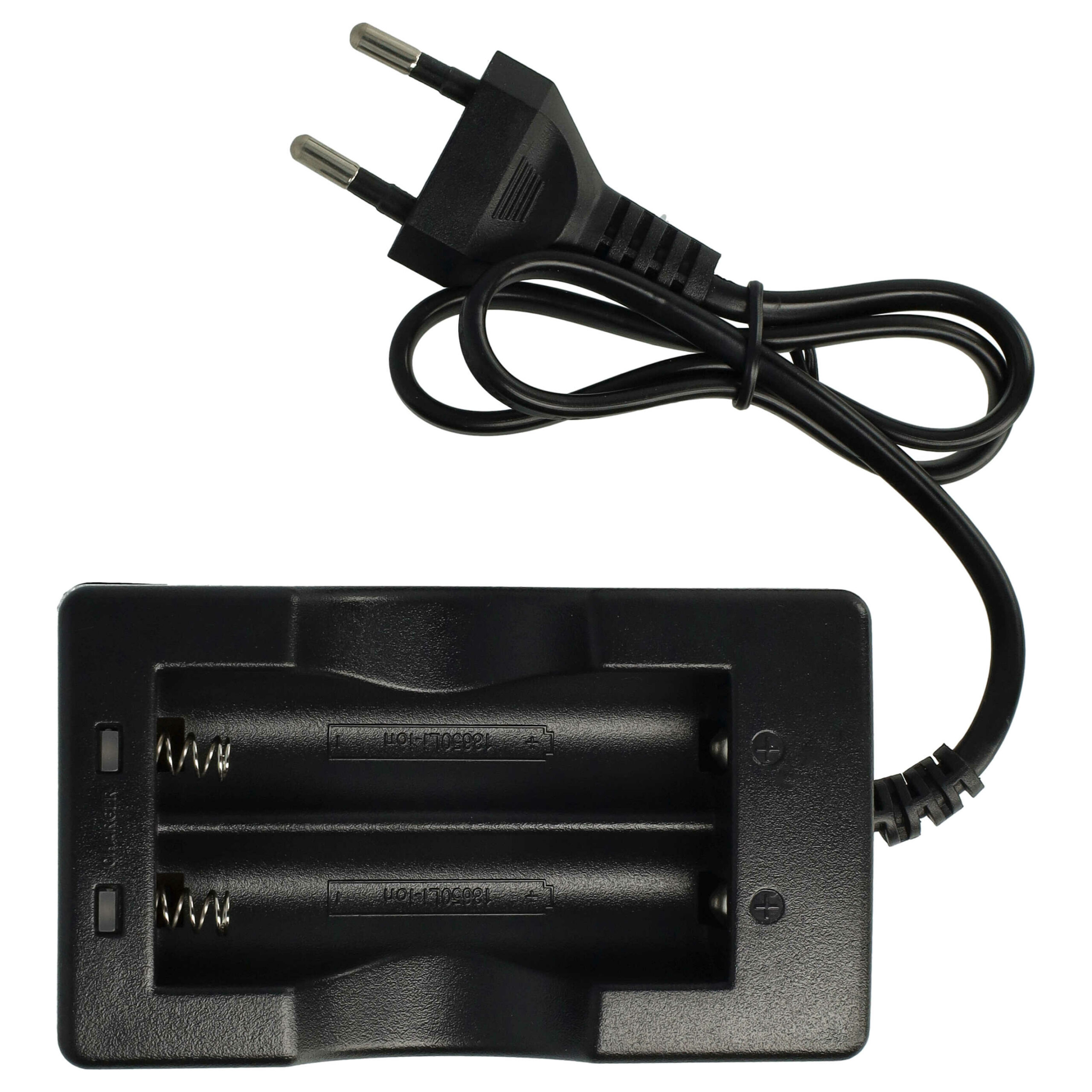 Carregador vhbw para 2 baterias Li-Ion 17670 e 18650 (3.7V)