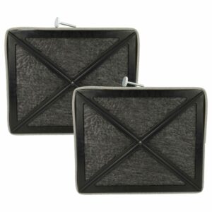 2x Filtro de Carvão Ativado Substituição para Miele 3174713, 3174714 - 20.5 x 17 x 3.3 cm
