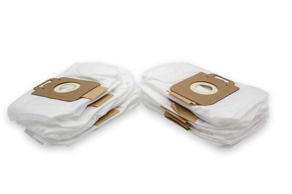10x Sacos para Aspirador Aichner N 172 compatíveis com Philips - microfibra