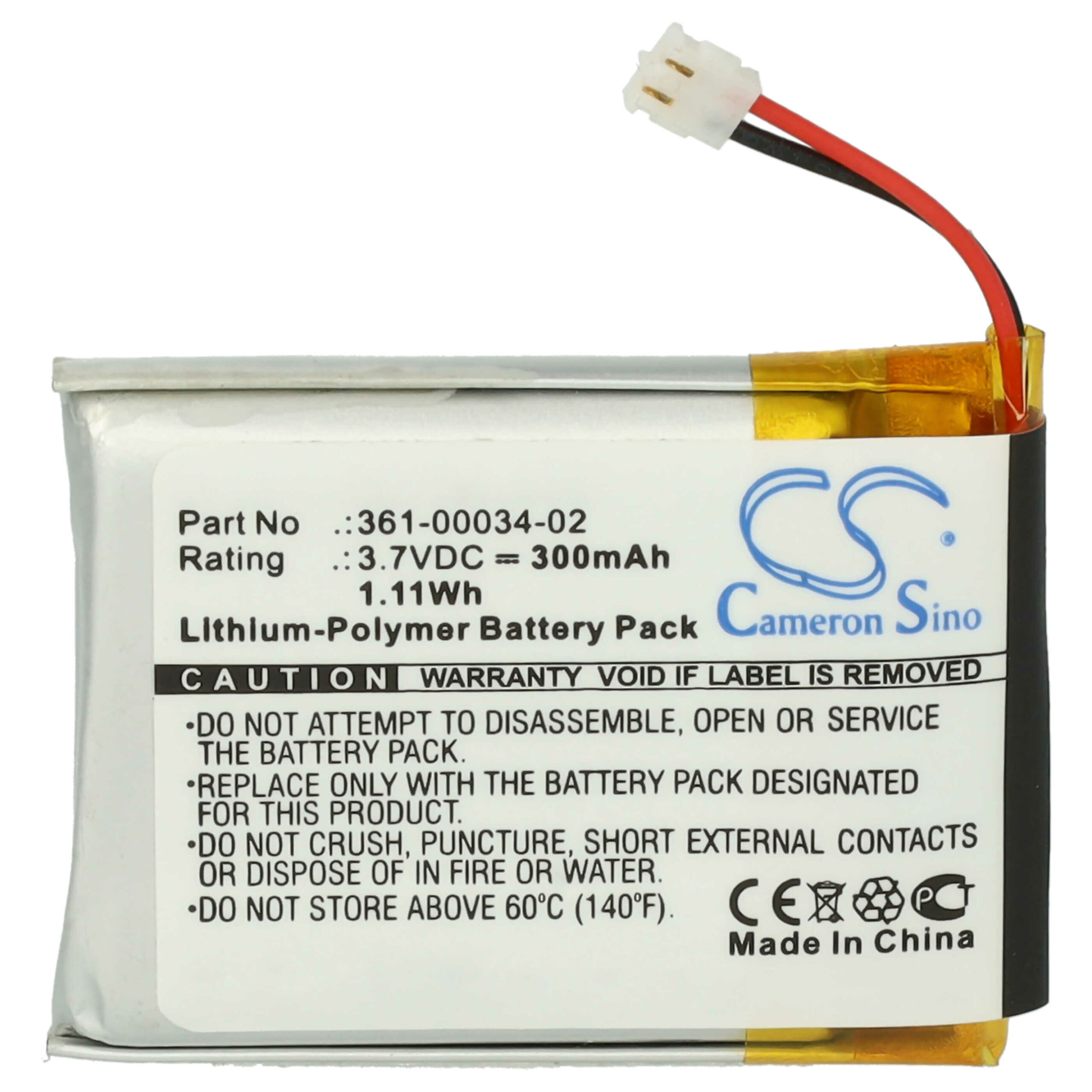 Bateria vhbw para Smartwatch Garmin 361-00034-02 - 300 mAh 3.7 V Li-polymer + Ferramentas