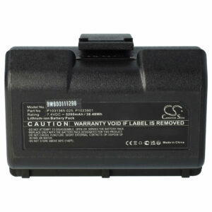 Bateria vhbw para Zebra AT16004, BTRY-MPP-34MA1-01, BTRY-MPP-34MAHC1-01 - 5200 mAh 7.4 V Li-Ion