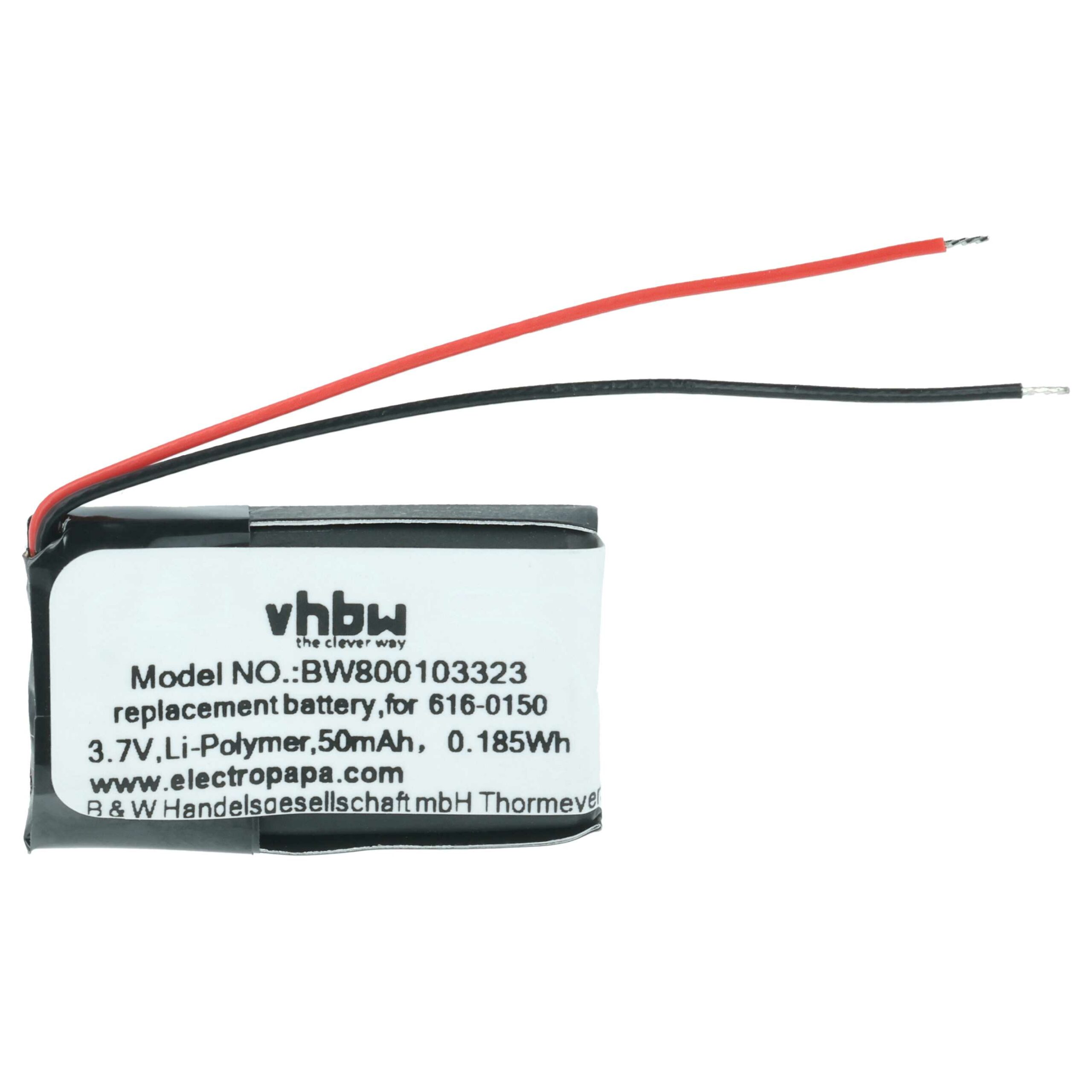 Bateria vhbw para Apple MP3-Player 50 mAh 3.7V Li-polymer - Compatível 616-0150, 616-0548 - Image 3