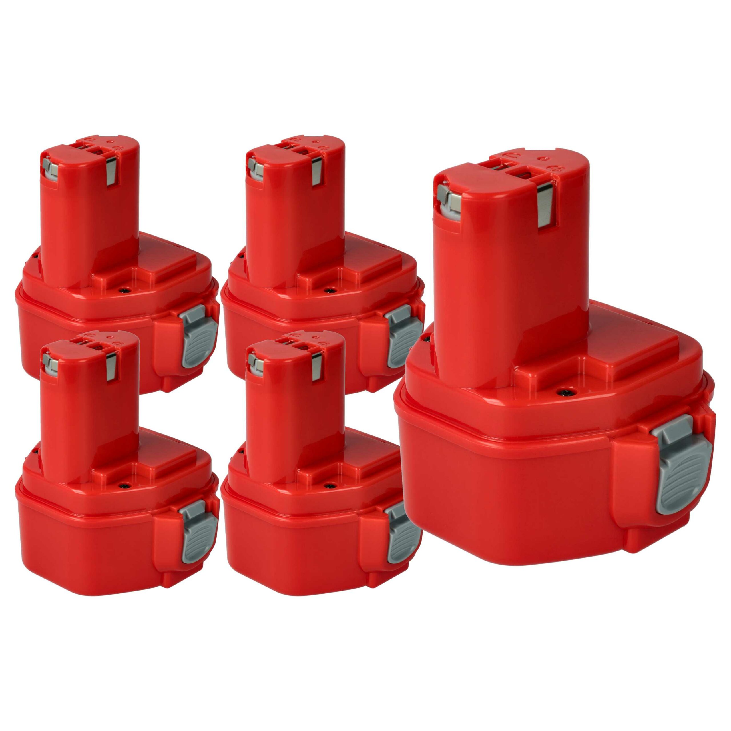 5x Bateria Compatível Klauke RA4, RA5, RA3 - 3000 mAh, 12 V, NiMH