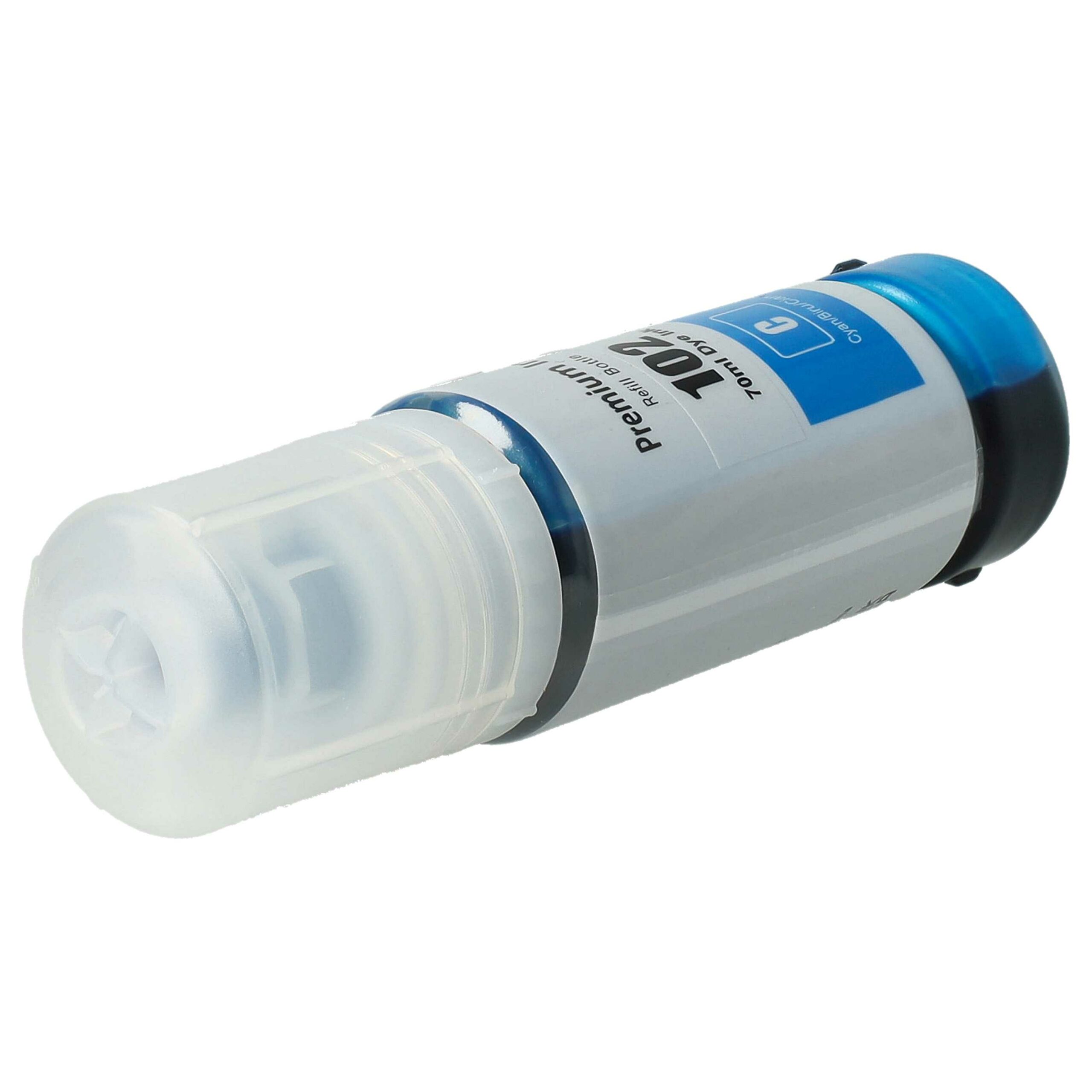 Tinta de Recarga Cyan vhbw Compatível com Epson 102 C13T03R240 - 70 ml - Image 3