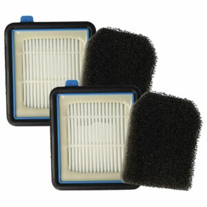 Conjunto de 2 Filtros vhbw para Aspiradores Bork - Substitui EF160, 140117409023, 9009232704