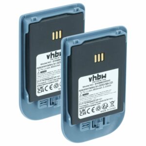 2 Baterias de substituição Alcatel 3BN78404AA, 0480468 para telefone fixo Ericsson - 900 mAh 3.7 V Li-Ion