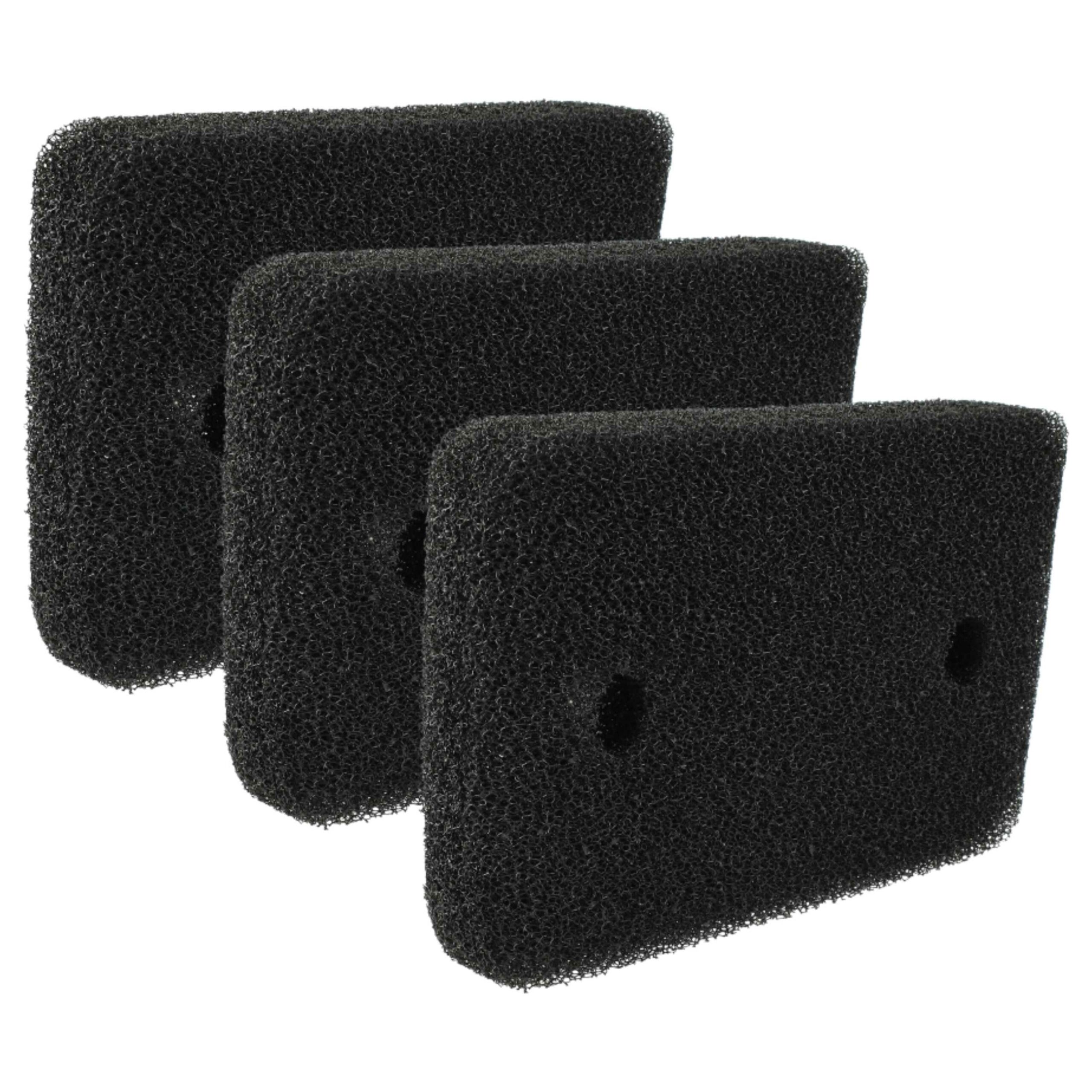 3x Filtro fino de substituição para máquina de secar roupa Miele 07070070 vhbw