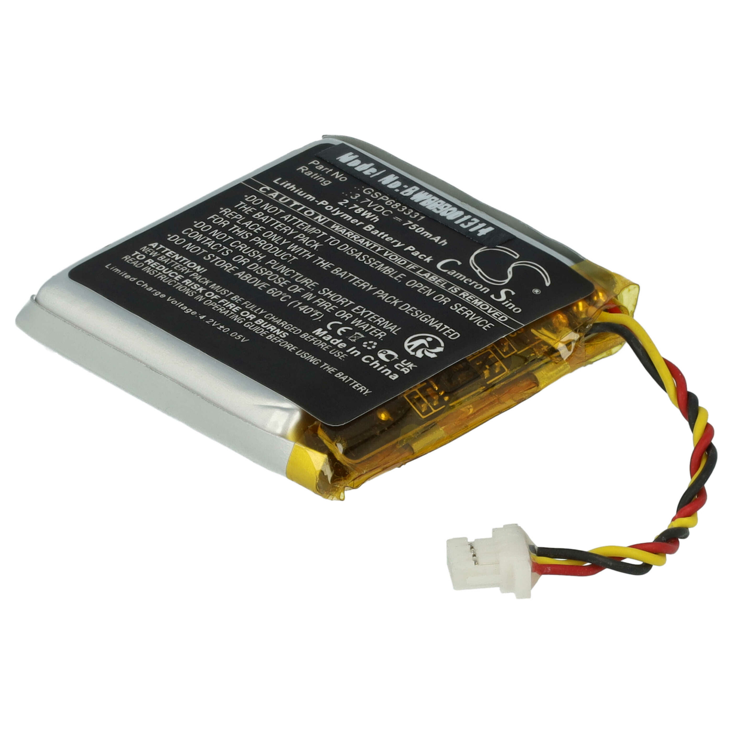 Bateria de Substituição para Auscultadores JBL GSP683331 - 750 mAh 3.7 V Li-polymer vhbw - Image 3