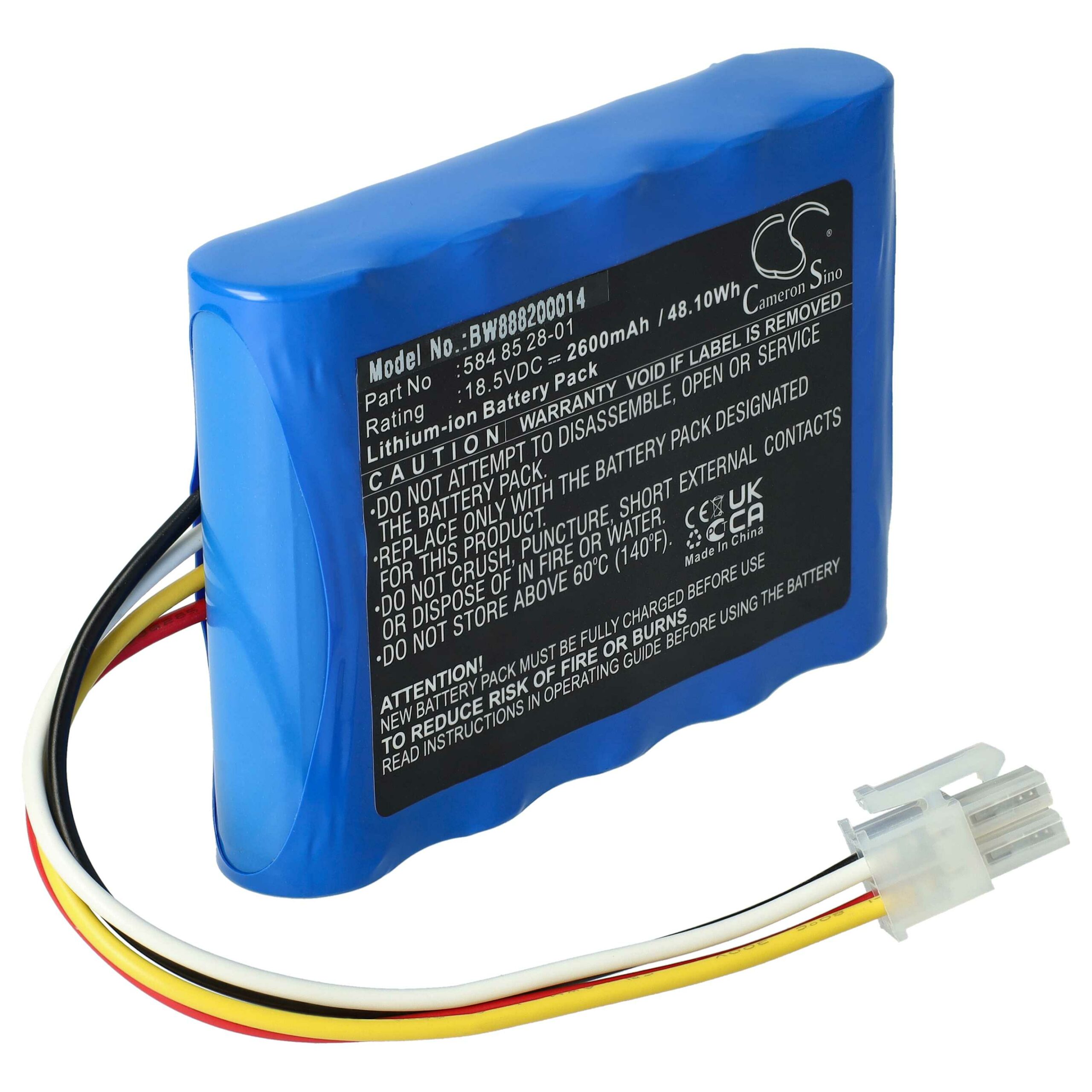 Bateria e Carregador vhbw para Gardena R40Li, Sileno City, Husqvarna Automower 310, 105, 305 - 2600mAh - Image 2