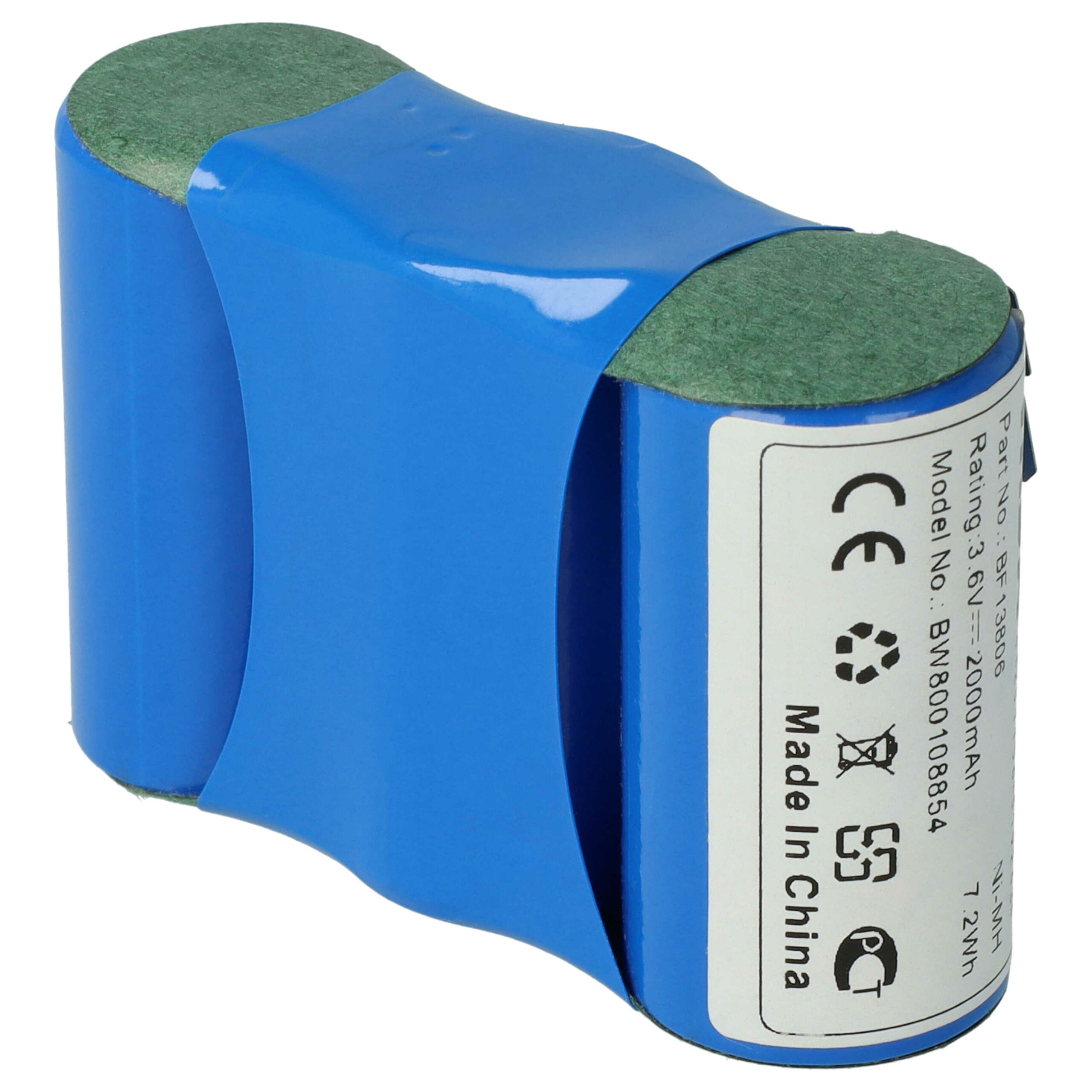 Bateria vhbw para aparadores Wolf BS45, Accu45, 70845 055, BF13806 VSE 4/5 - 2000 mAh 3.6 V NiMH