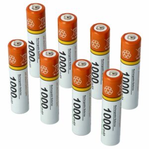 8x Bateria para telefones fixos Philips, Grundig, Sennheiser, Amplicomms - 1000 mAh 1.2V NiMH