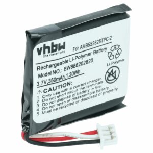 Bateria para Auscultadores Sem Fios Sennheiser AHB552826TPC - 360 mAh 3.7 V Li-polímero vhbw