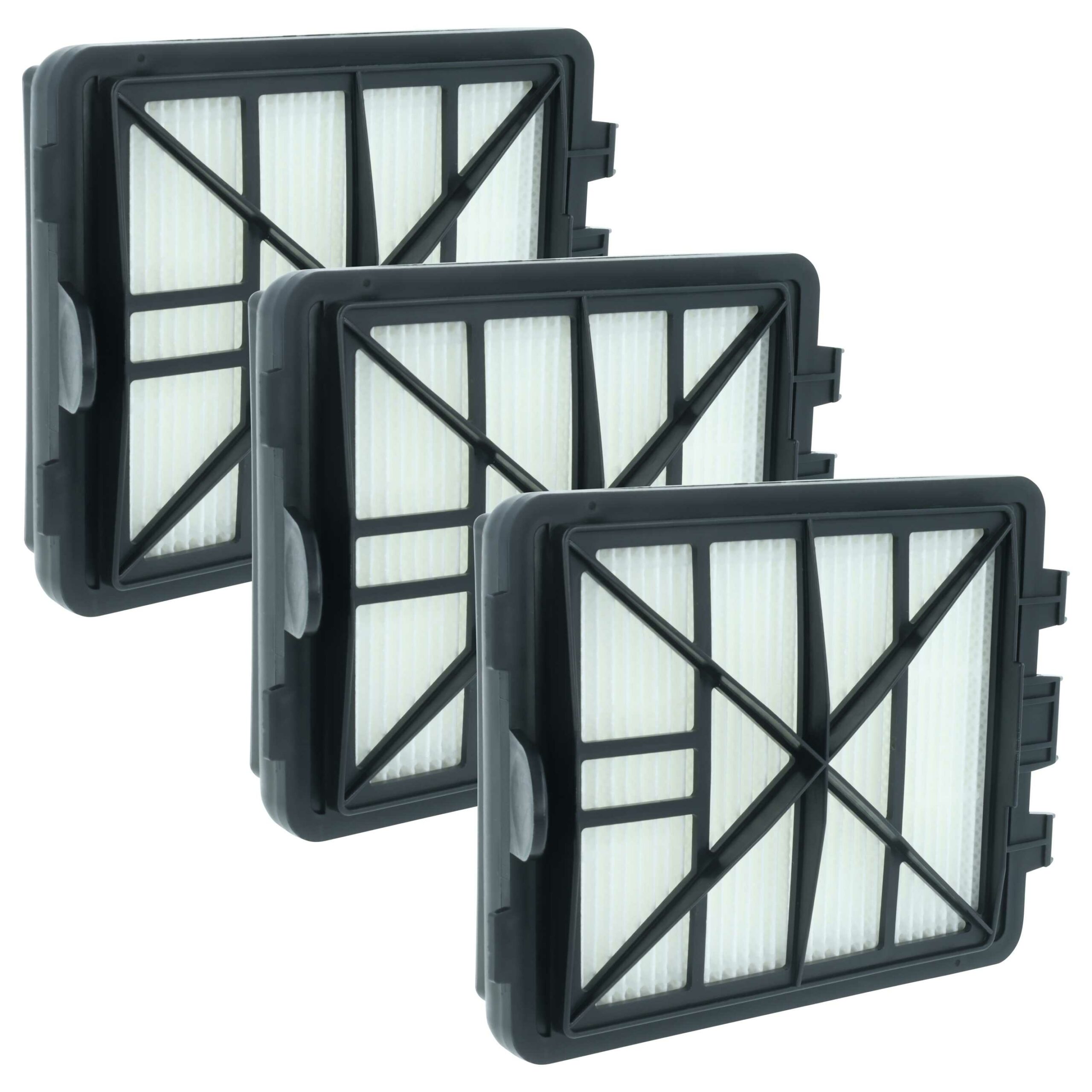 Kit 3x Filtros de Exaustão EPA vhbw para Aspiradores Kärcher 6.414-805.0 e 64148050