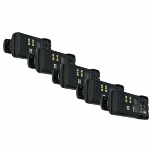 5x Bateria para Motorola PMNN4416, PMNN4415AR, PMNN4415, PMNN441 - 1800 mAh 7.4 V Li-Ion + Clip de Cinto