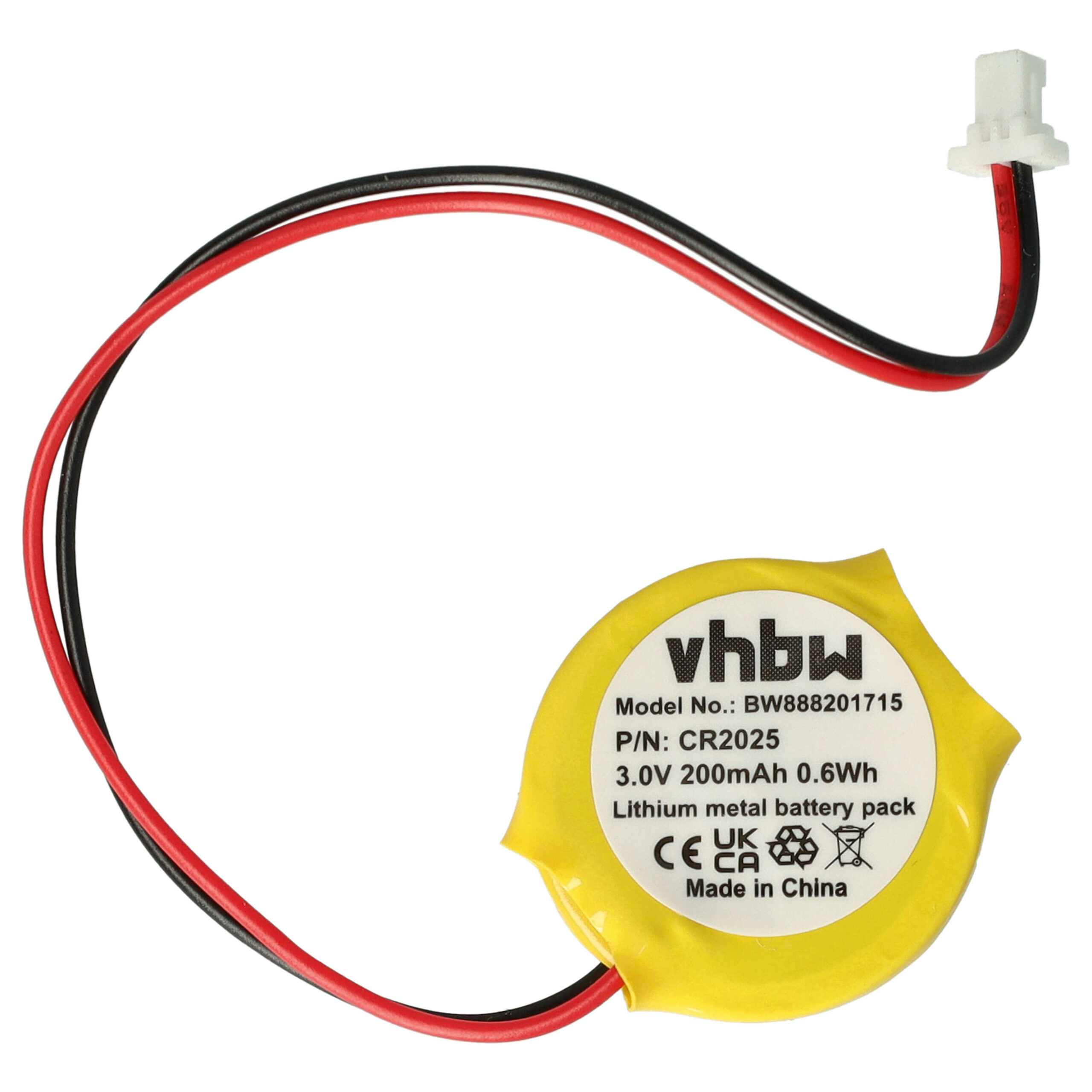 Bateria BIOS para Portátil IBM CR2025 200 mAh 3V - vhbw