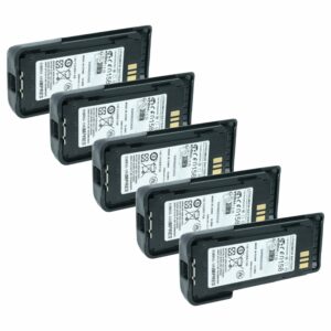 Bateria vhbw 5x para Motorola NNTN8359A - 2000 mAh 7.4 V Li-Ion com Clip