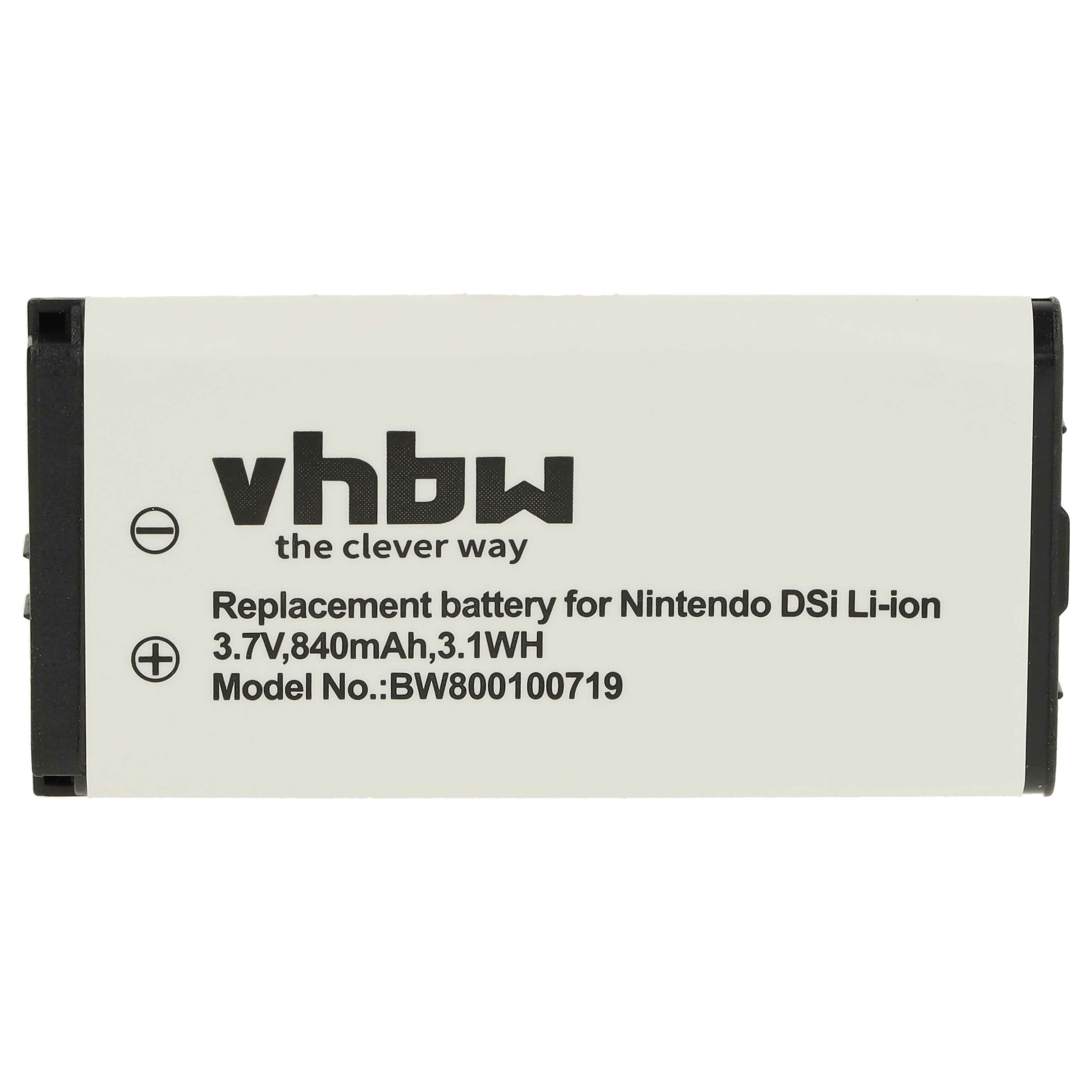 Bateria para Consola Nintendo TWL-001, C/TWL-A-BP, TWL-003, BOAMK01 - 840 mAh 3.7 V Li-Ion vhbw - Image 3