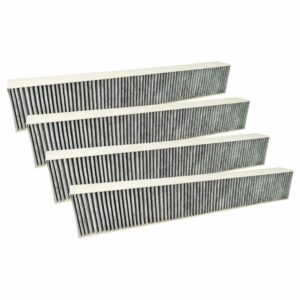 Filtro de Carvão Ativado vhbw 4x para Coifa Bosch HEZ381500, 17000822