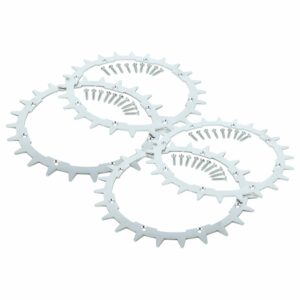 4x Espigões em Aço Inoxidável para Cortadores de Relva Robóticos McCulloch, Husqvarna, Gardena, Flymo - 24 Dentes