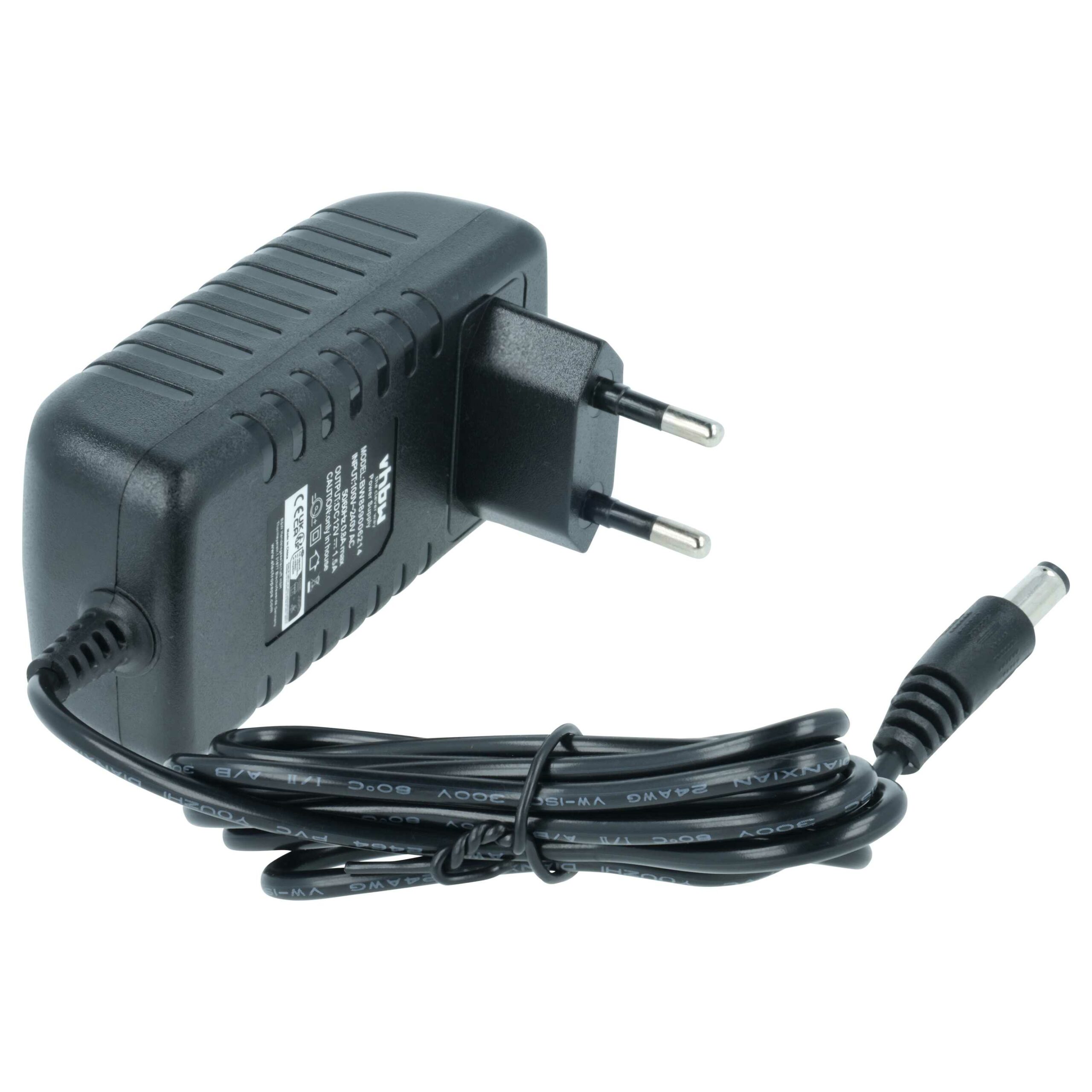 Adaptador de Alimentação de Rede vhbw para Dispositivo Massajador Quigg - 12 V, 138 cm - Image 2