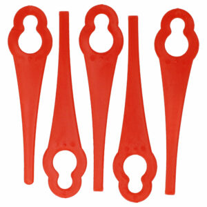 5x Lâminas de Substituição compatíveis com ALM BQ026 Aparador sem Fios - Nylon/Plástico Vermelho
