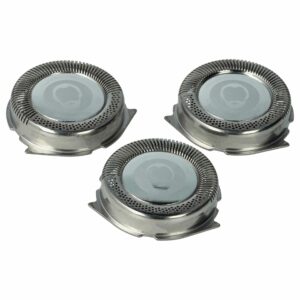 3x Cabeças de Corte Substitutas Philips HQ6 para Máquina de Barbear Elétrica, Prateado