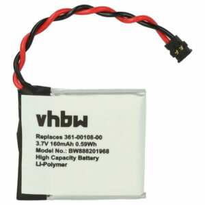 Bateria vhbw para Smartwatch Garmin 361-00108-00, 361-00108-01 - 160 mAh 3.7 V Li-polymer com Ferramentas