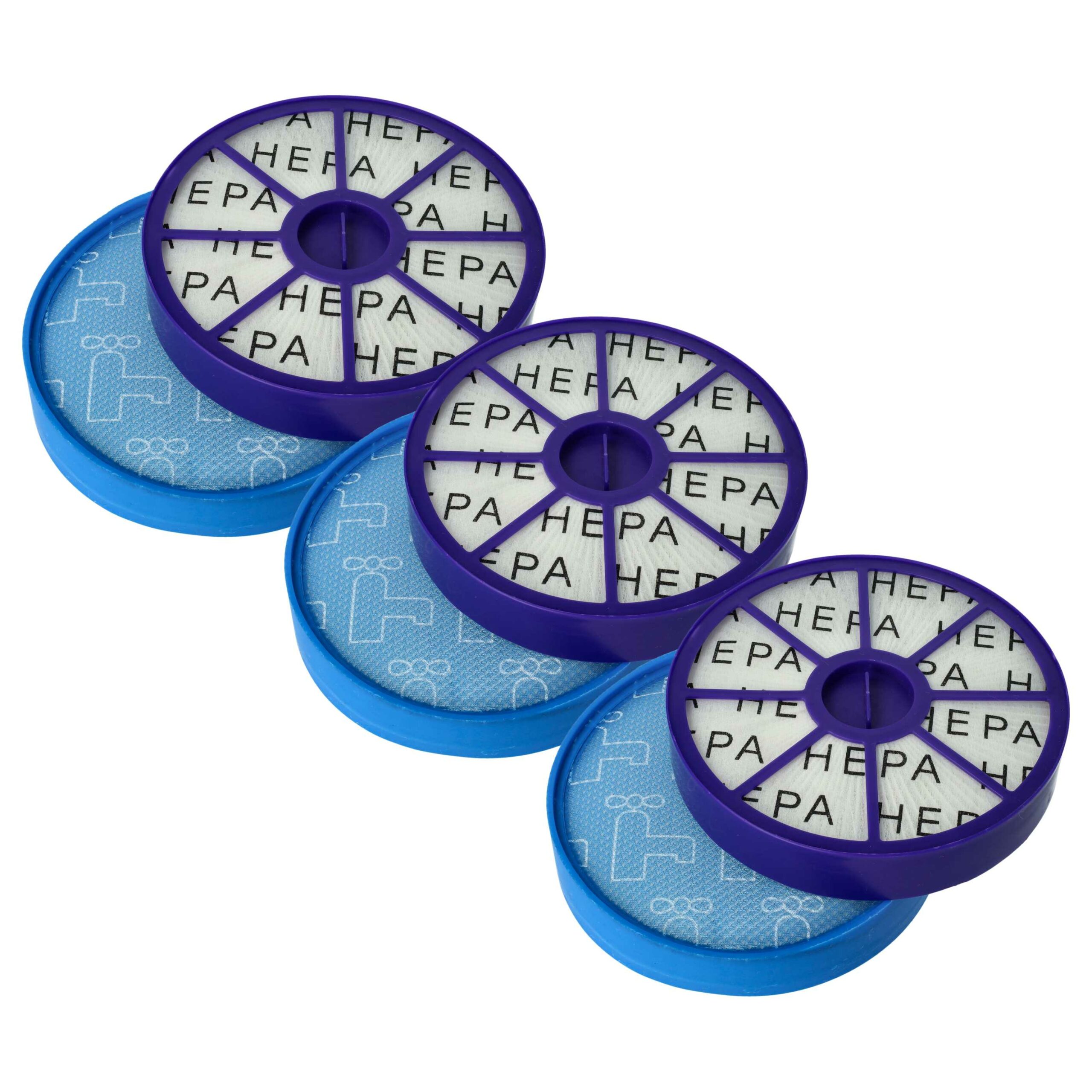 Conjunto de 3 Filtros Substituição Dyson 917819-01, 900228-01 para Aspirador - vhbw