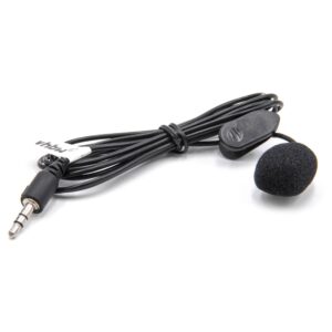 Microfone Lapela vhbw com Ficha 3.5 mm - Preto