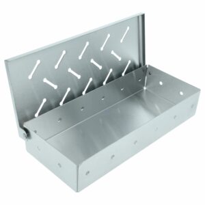 Caixa de Fumo vhbw para Grelhadores Weber 7576 - Aço Inoxidável 22.8 x 9.7 x 4.4 cm