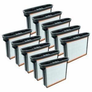 10x Filtro de substituição vhbw para Bosch 2607432014 / Starmix FK 4300