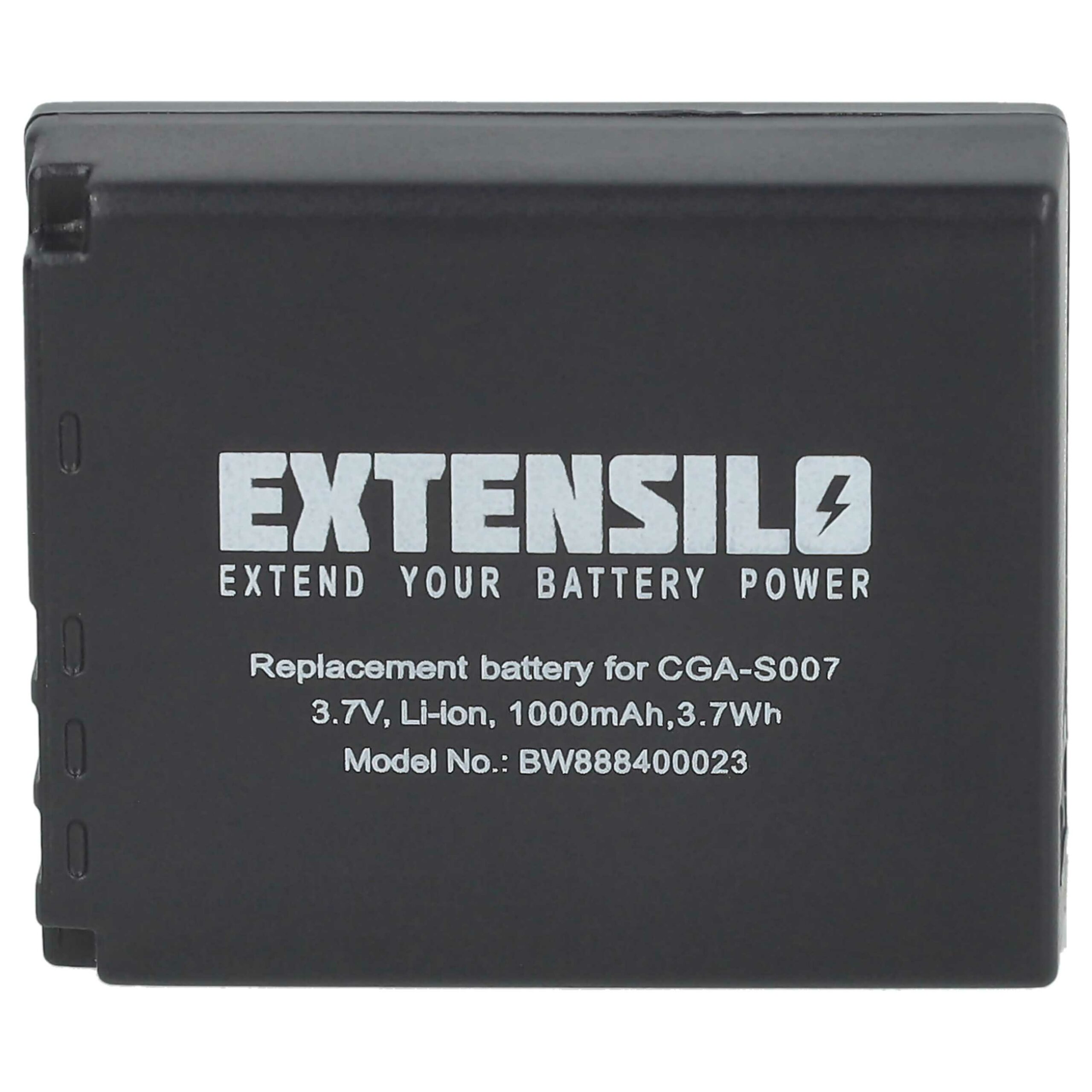 3 Baterias de Substituição EXTENSILO para Panasonic CGA-S007E/S007A/S007 - 1000mAh, 3.7V, Li-Ion - Image 3