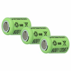 Bateria vhbw 1/3AAA 150 mAh 1.2V NiMH - Pack de 3 Unidades para Modelismo