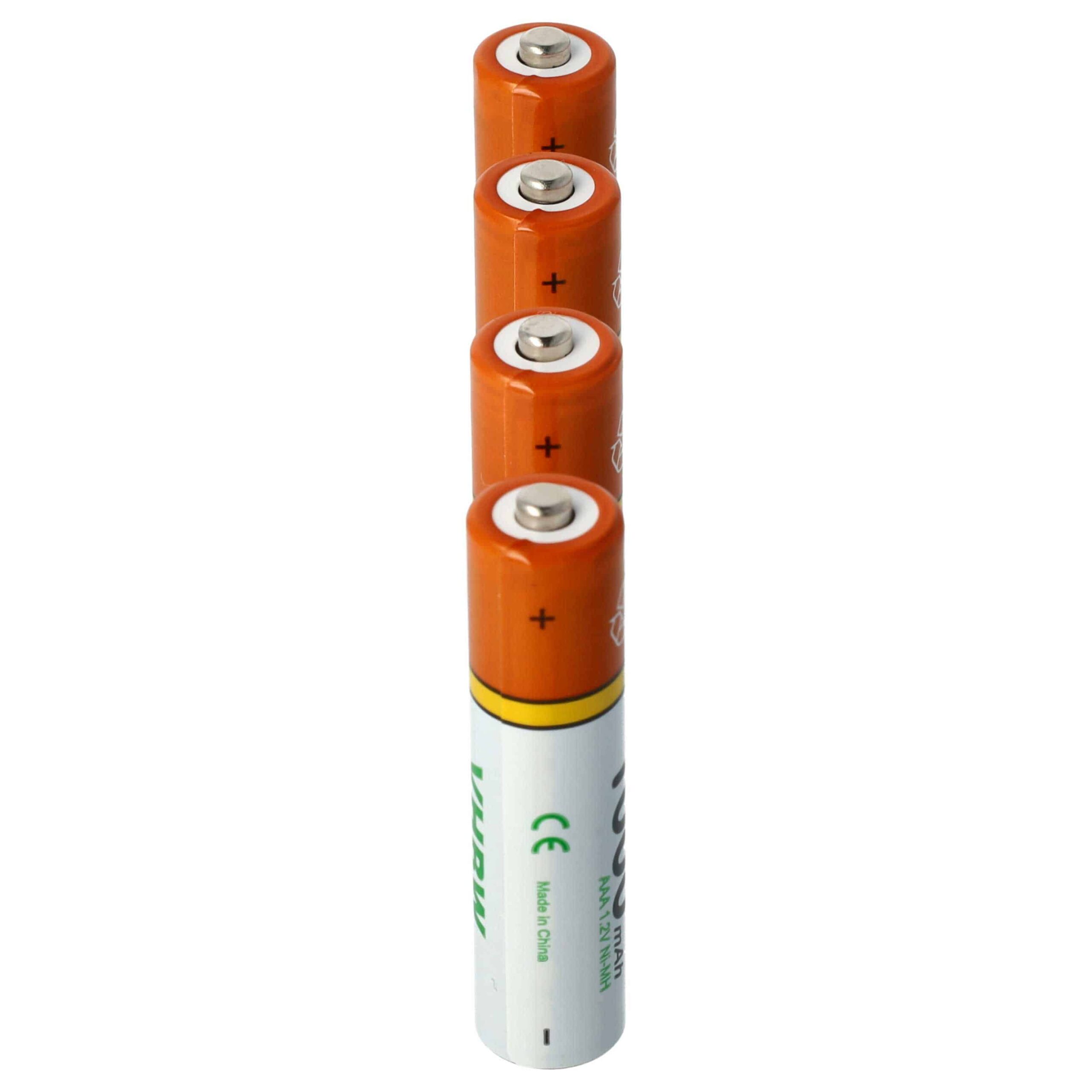 8x Bateria para telefones fixos Philips, Grundig, Sennheiser, Amplicomms - 1000 mAh 1.2V NiMH - Image 4