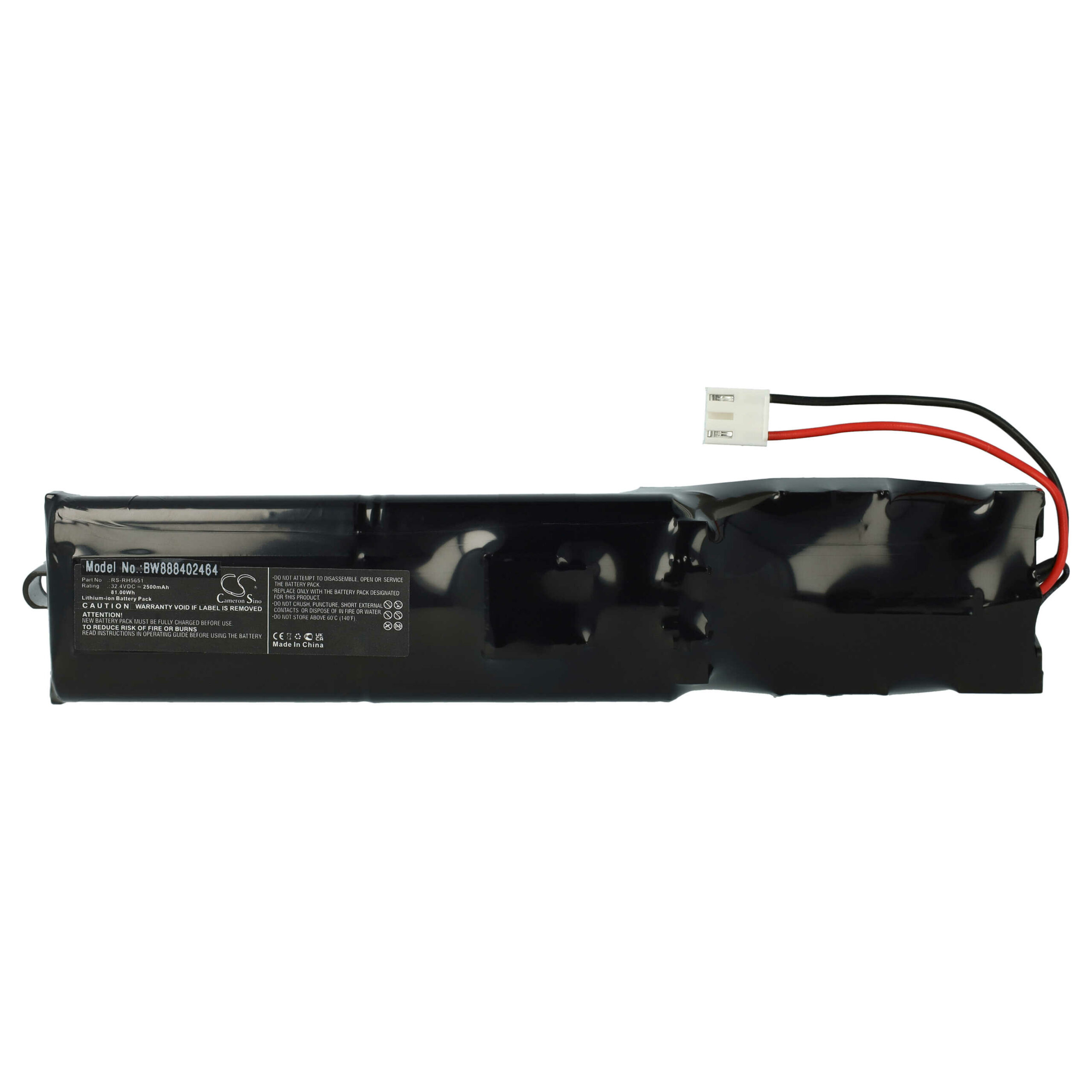 Bateria vhbw para Rowenta e Tefal 2500mAh 32.4V Li-Ion (compatível com YU10562-16003, RS-RH5651)