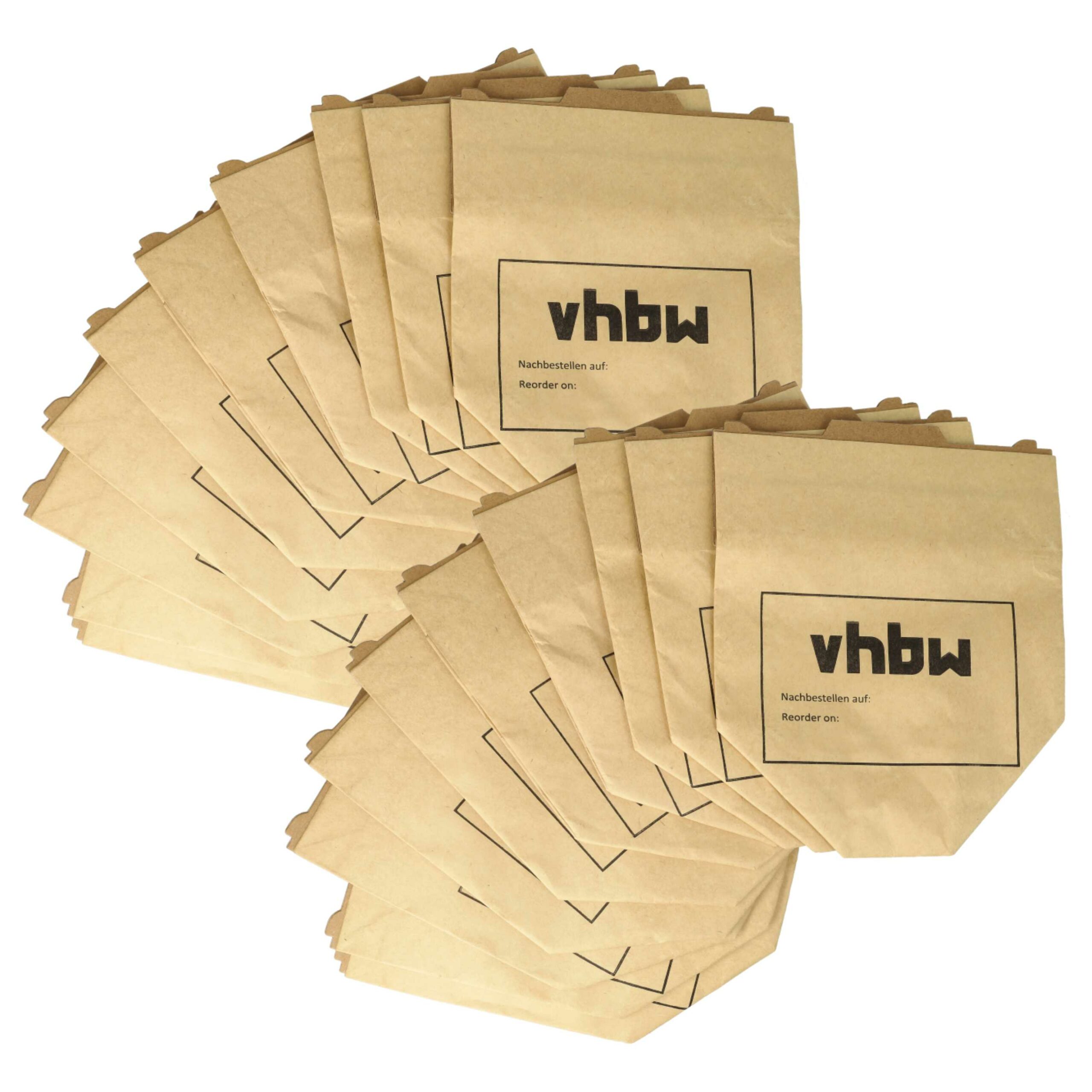 Pack 20x Sacos para Aspirador Vorwerk compatível com Menalux 6971P - Papel