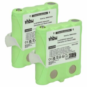 Bateria vhbw 2x 700 mAh 4.8 V NiMH para Simvalley / Oricom / Switel / DeTeWe (substitui LH060-3A44C4BT, MT700D03XXC)