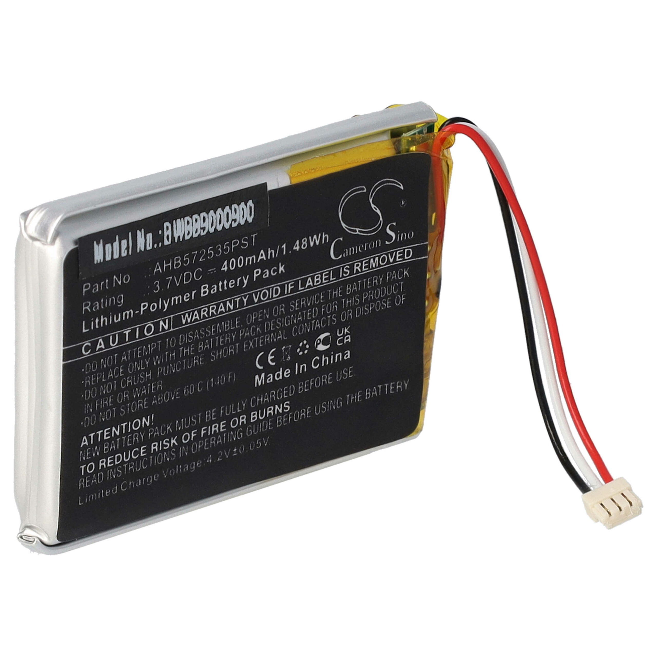 Bateria para Auscultadores sem Fios Jabra AHB572535PST - 400 mAh 3.7 V Li-polymer vhbw - Image 3